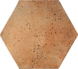 Available in all colors and finishes (shown in Cafe Olay) 14x14 Hexagon Field Travertine