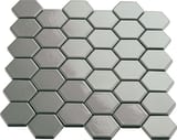 MTP02 Grey 2x2 Hexagon Mosaic Gloss