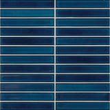 Navy Blue 1x6 Mosaic Gloss