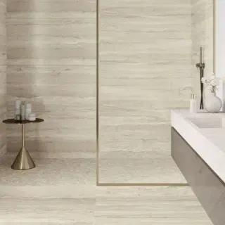 Travertine series tile detail