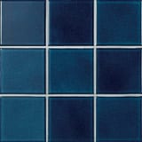 Navy Blue 4x4 Mosaic Gloss