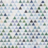 Blue Blend 10-5/8x12-3/8 Trombone Triangles Mosaic Gloss