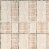 Pink Specialty Windowpane Plaid Mosaic Tumbled