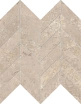Almond 1-3/8x3 Chevron Mosaic Matte