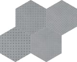 Cashmere Blend 8-1/2x8-1/2 Hexagon Field Matte