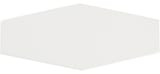 White 2x6 Long Hexagon Field Gloss