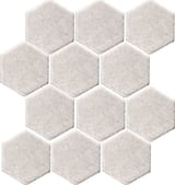 Available in all colors (shown in Pure White) 4x4 Hexagon Field Gloss