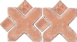 Available in all colors (shown in Cafe Olay) 6x6 and 2x2 Arabesque 2D Field Travertine