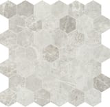 Apollo Argento 2x2 Hexagon Mosaic Honed
