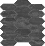 Charcoal 2x5 Picket Mosaic Matte