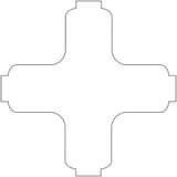 Available in all colors 6x6 11A Cross Field All finishes - shape reference