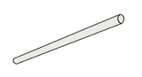 White .43x12 Handmade Rounded Edge Trim Gloss