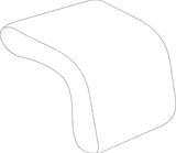 Tungsten 1x1 Quarter Round Natural - shape reference