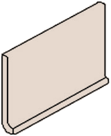5002 Vivid White 6x12 SP Sanitary Cove Base Smooth (V)