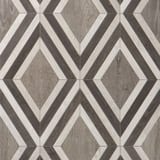 Charcoal 15-1/4x24-15/16 Argyle Mosaic Natural